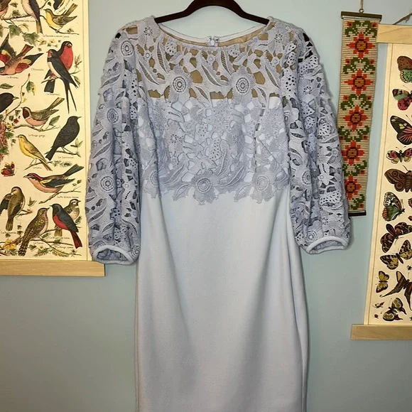 chinese dress ladies Lauren Ralph Lauren Lace Dress Color Med Blue 0 – Shamrock Apparel